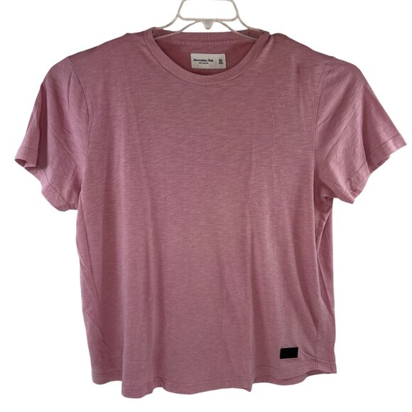 Abercrombie & Fitch Soft AF Tee XXL Pink Short Sleeve Crewneck Cotton Blend Shir - Picture 1 of 5